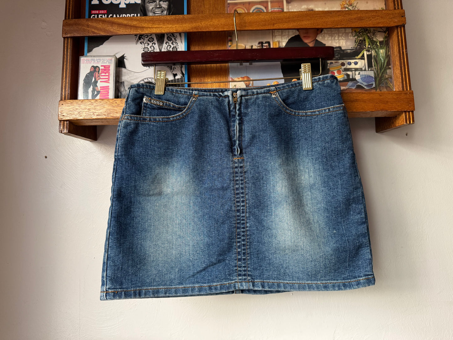 Vintage Denim Mini Skirt